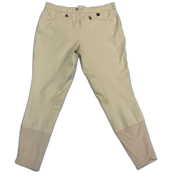Thomas Cook Equestrian Women's white asparagus Full Seat Riding Pants 30 or 9/10 - Picture 2 of 12